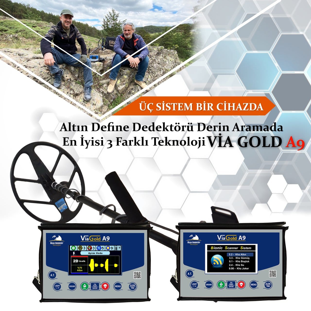 Via Gold A9 Dedektör | Altın ve Metal Arama Cihazı 8 Via Gold A9 Dedektör | Altın ve Metal Arama Cihazı - Görsel 8